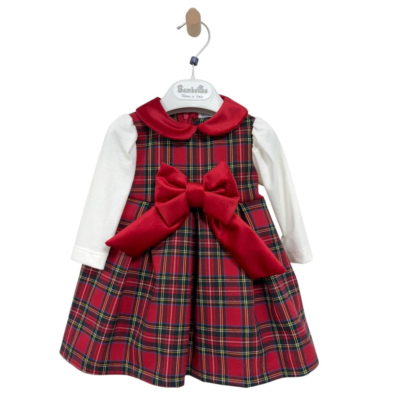 Schottenkleid für Neugeborene