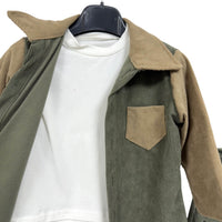 Completo neonato velluto 3 pezzi