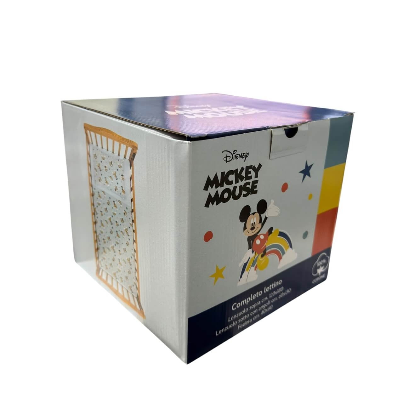 Completo Lettino Mickey Mouse 100% Cotone