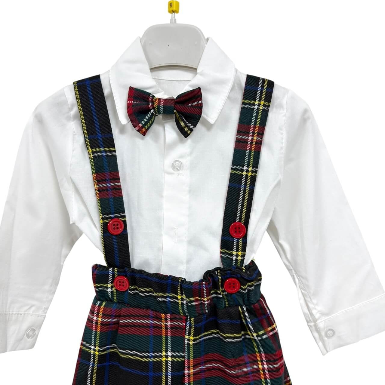Schottische Baby-Latzhose 3-teilig