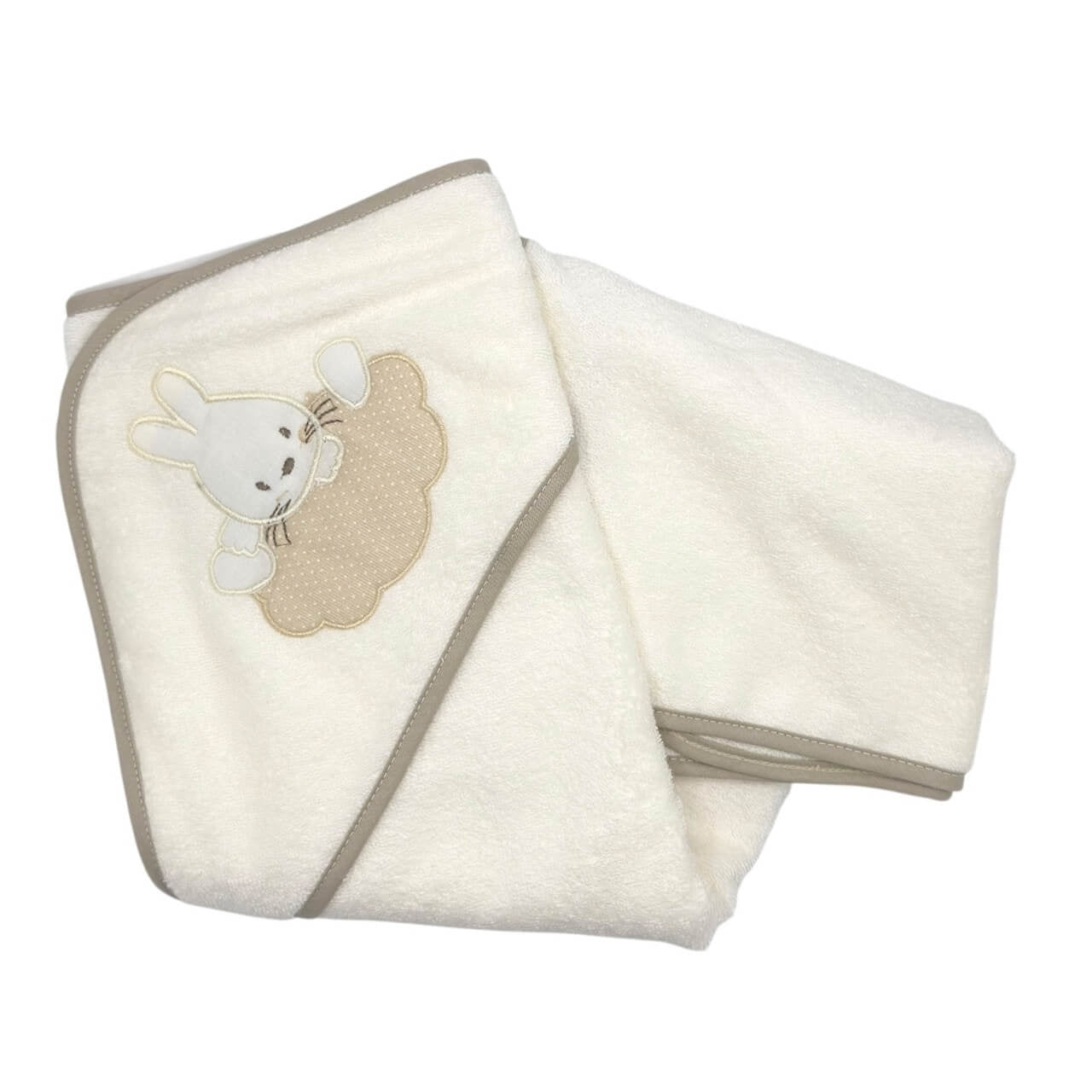 Triangolo accappatoio Ricamato Pastello