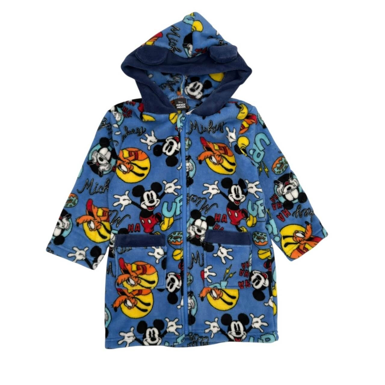 Morgenmantel aus Chenille mit Mickey-Mouse-Motiv
