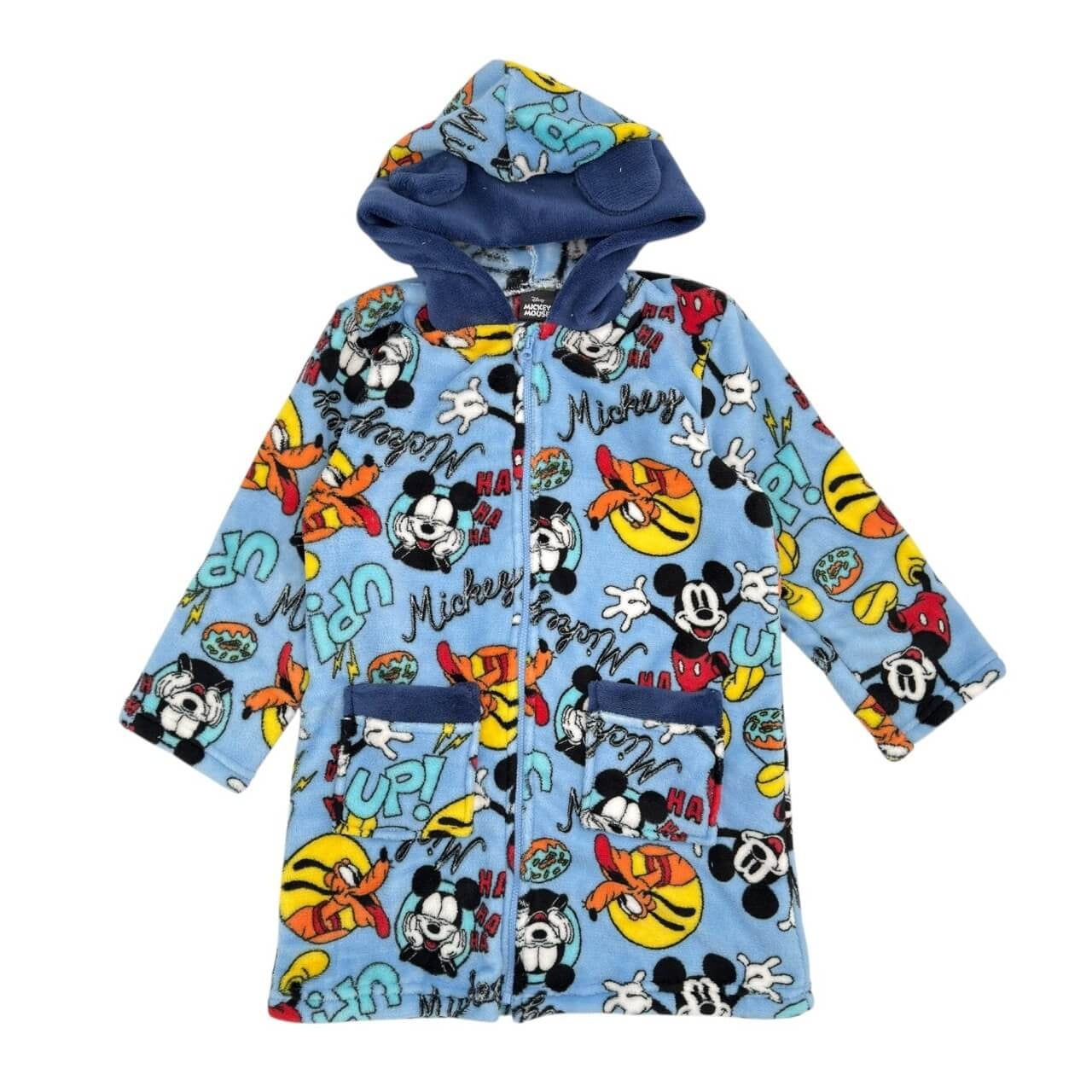 Morgenmantel aus Chenille mit Mickey-Mouse-Motiv