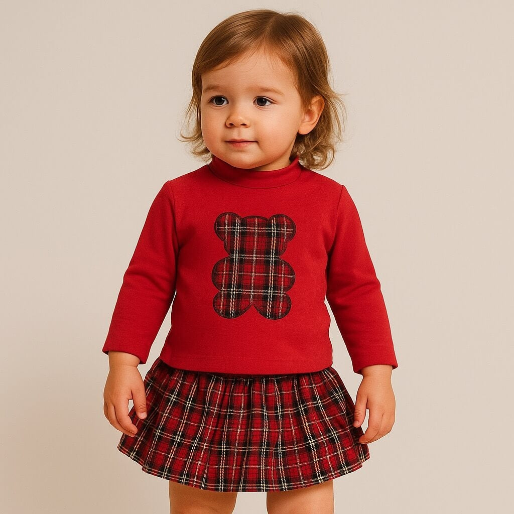 Plüschiges Baby-Mädchen-Outfit