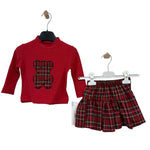 Plüschiges Baby-Mädchen-Outfit
