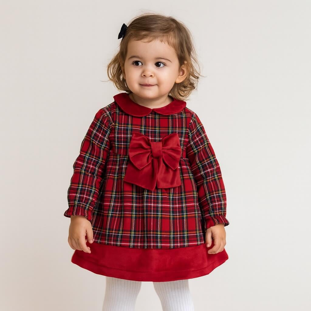 Baby-Schottenkleid