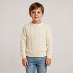 Pullover Zopfmuster Rundhals Baby