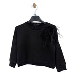 Mädchenpullover mit Applikation
