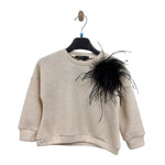 Mädchenpullover mit Applikation
