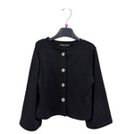 Cardigan da bimba con bottoni gioiello