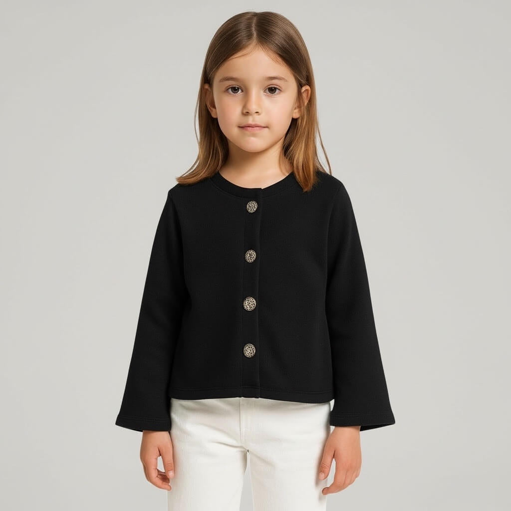 Cardigan für Mädchen mit Schmuckknöpfen