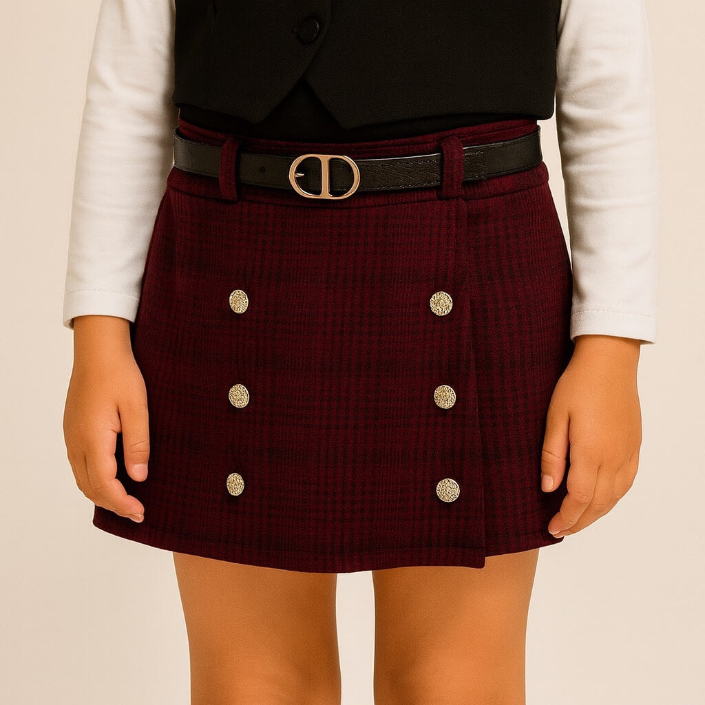 Gonna in Flanella con Cintura