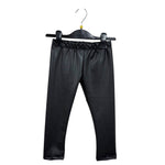 Gefütterte Kunstleder-Leggings für Mädchen