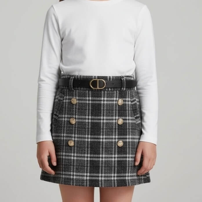 Gonna in Flanella con Cintura