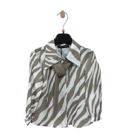 Camicia Zebra da bimba con cravatta