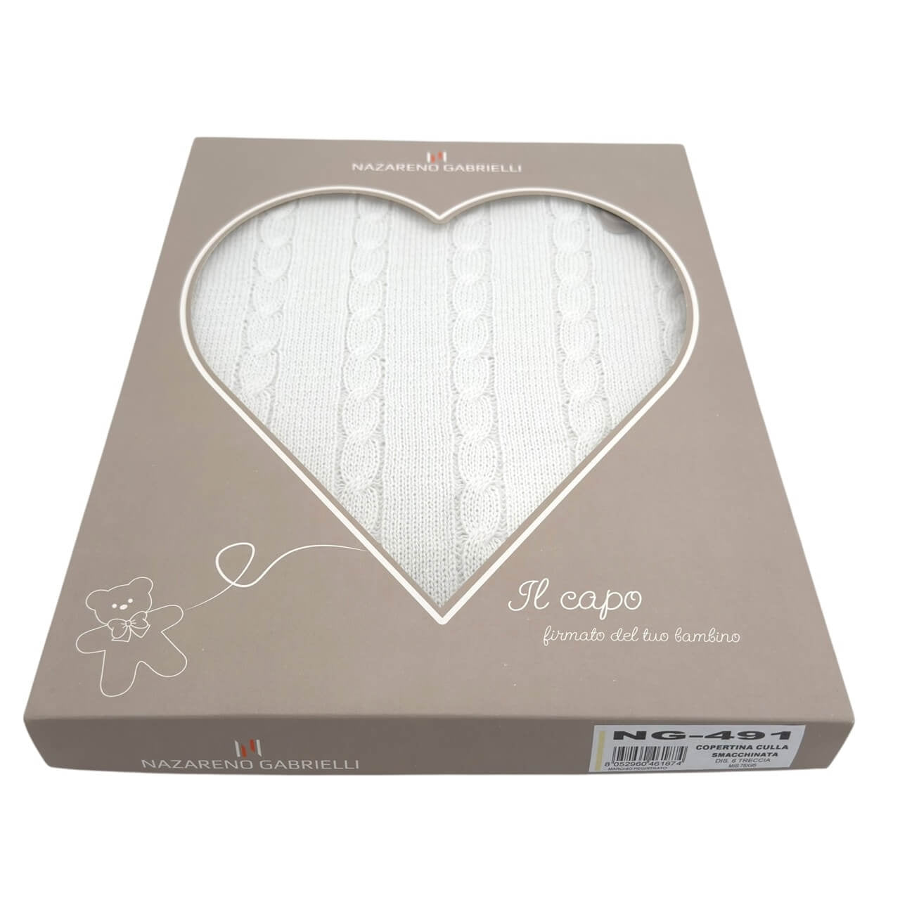 Schal aus Garn/Baumwolle 90x118 cm Nazareno Gabrielli