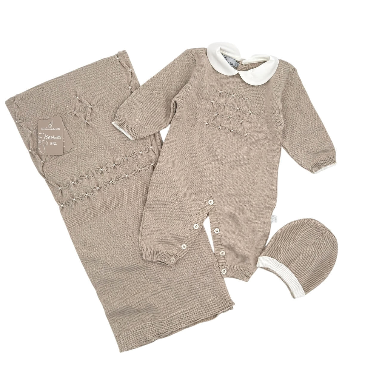 Set 3-teilig aus Garn/Baumwolle Nazareno Gabrielli