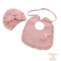 Set Cappello + Bavetta in Cotone Teneri e Belli