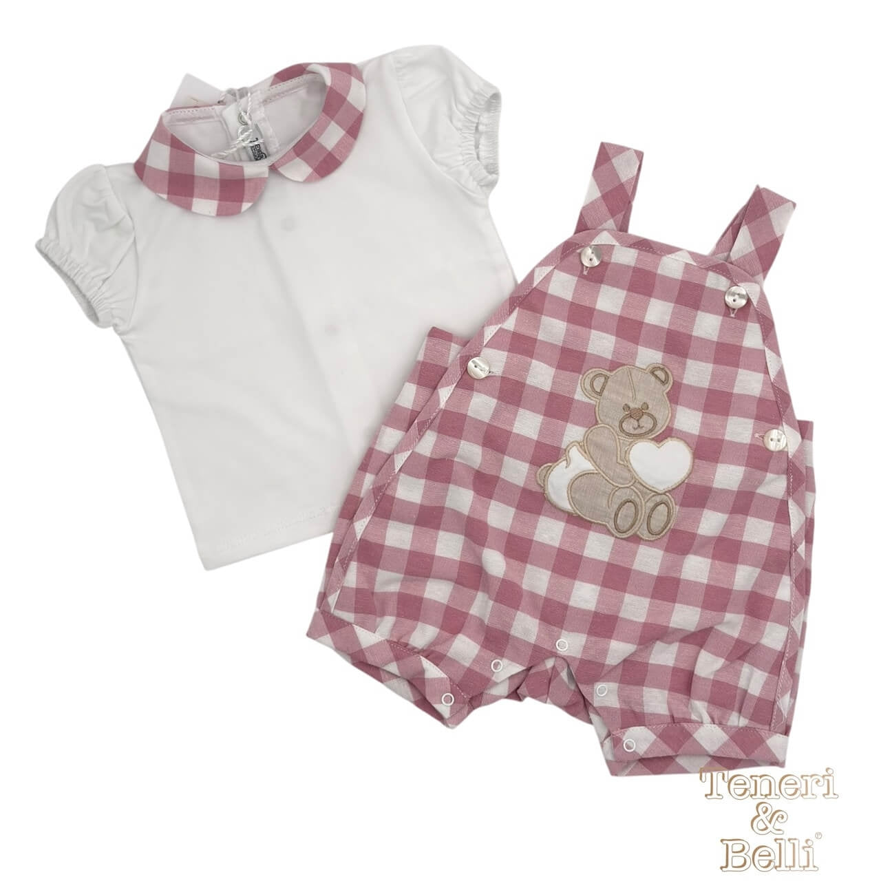 Pagliaccetto/salopette Neonato Teneri e Belli Cotone