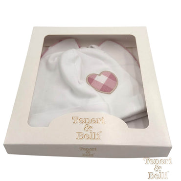Set Cappello + Bavetta in Cotone Teneri e Belli