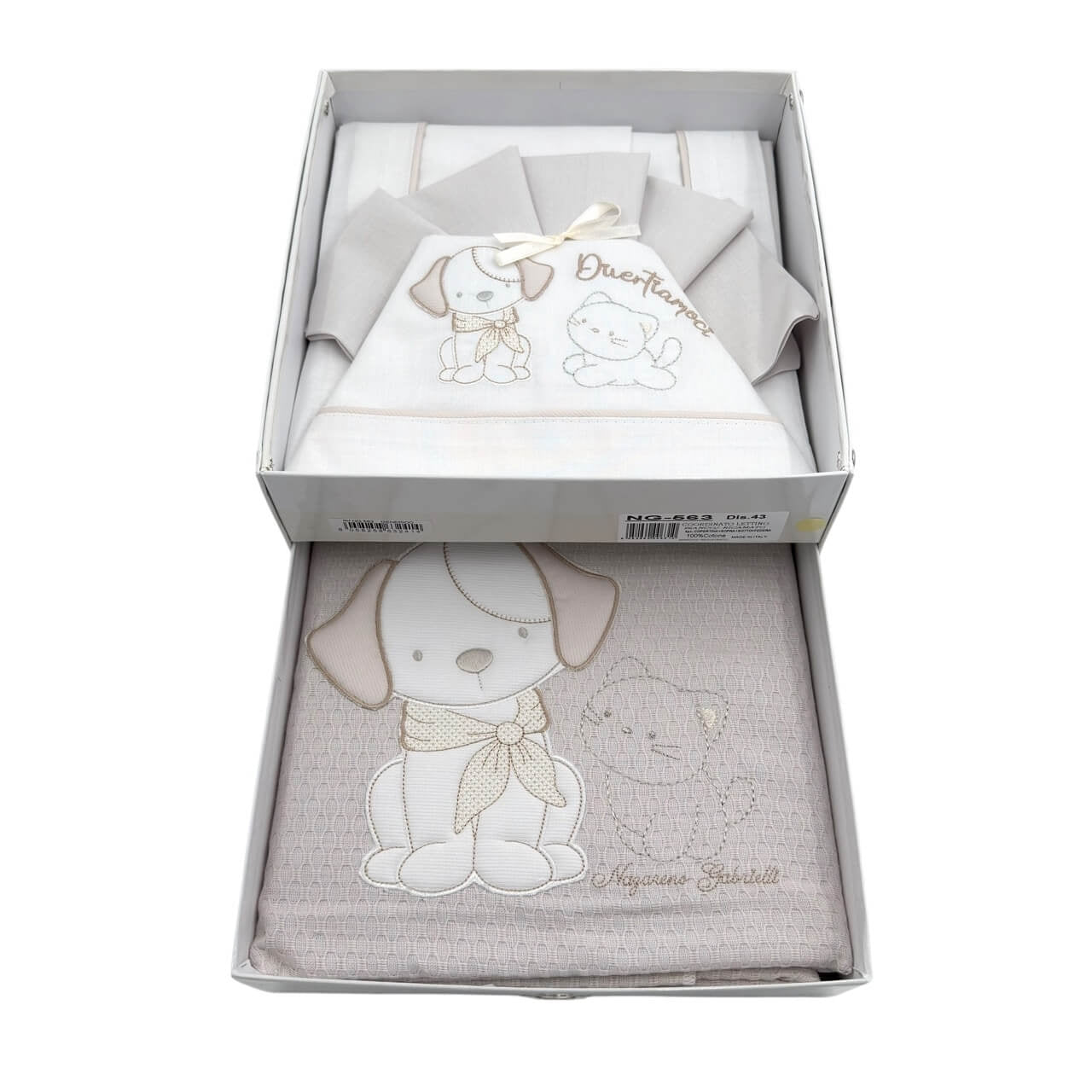 Completo Lenzuola + Copertina Cotone Lettino