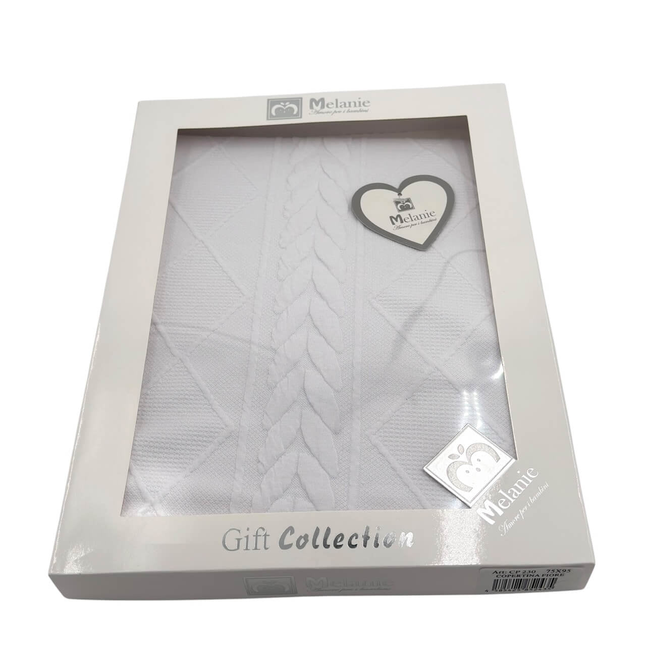 Copertina Lettino 110x140 cm Cuore