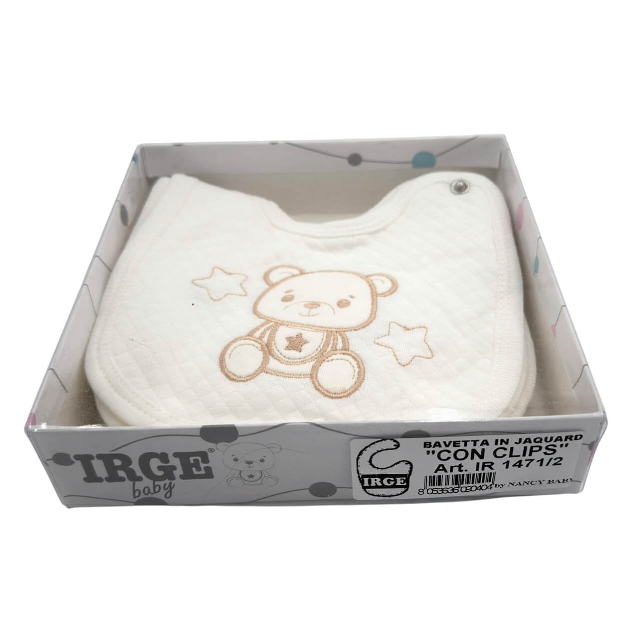 6 Bavette Ricamate Irge con Clip