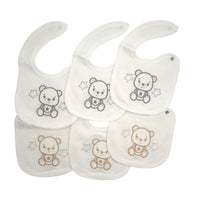 6 Bavette Ricamate Irge con Clip