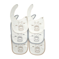 6 Bavette Ricamate Irge con Clip