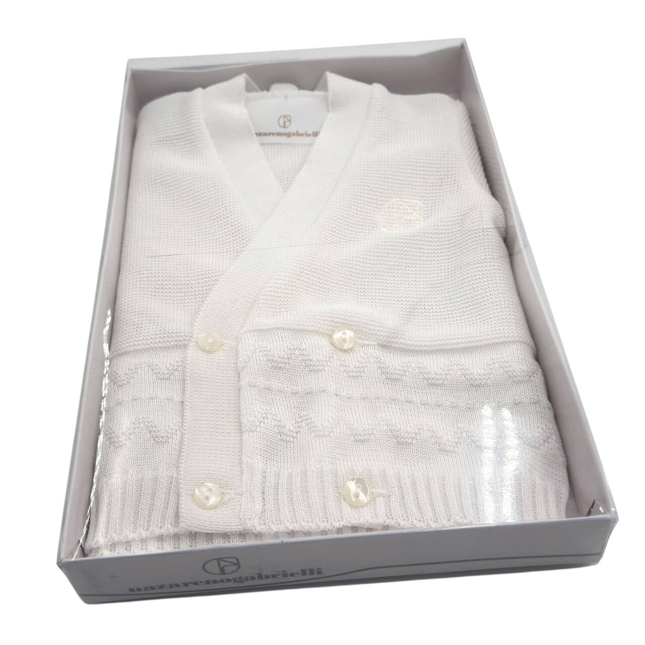 Cardigan Wickeltuch Wickeltuch aus Nazareno-Garn Gabrielli