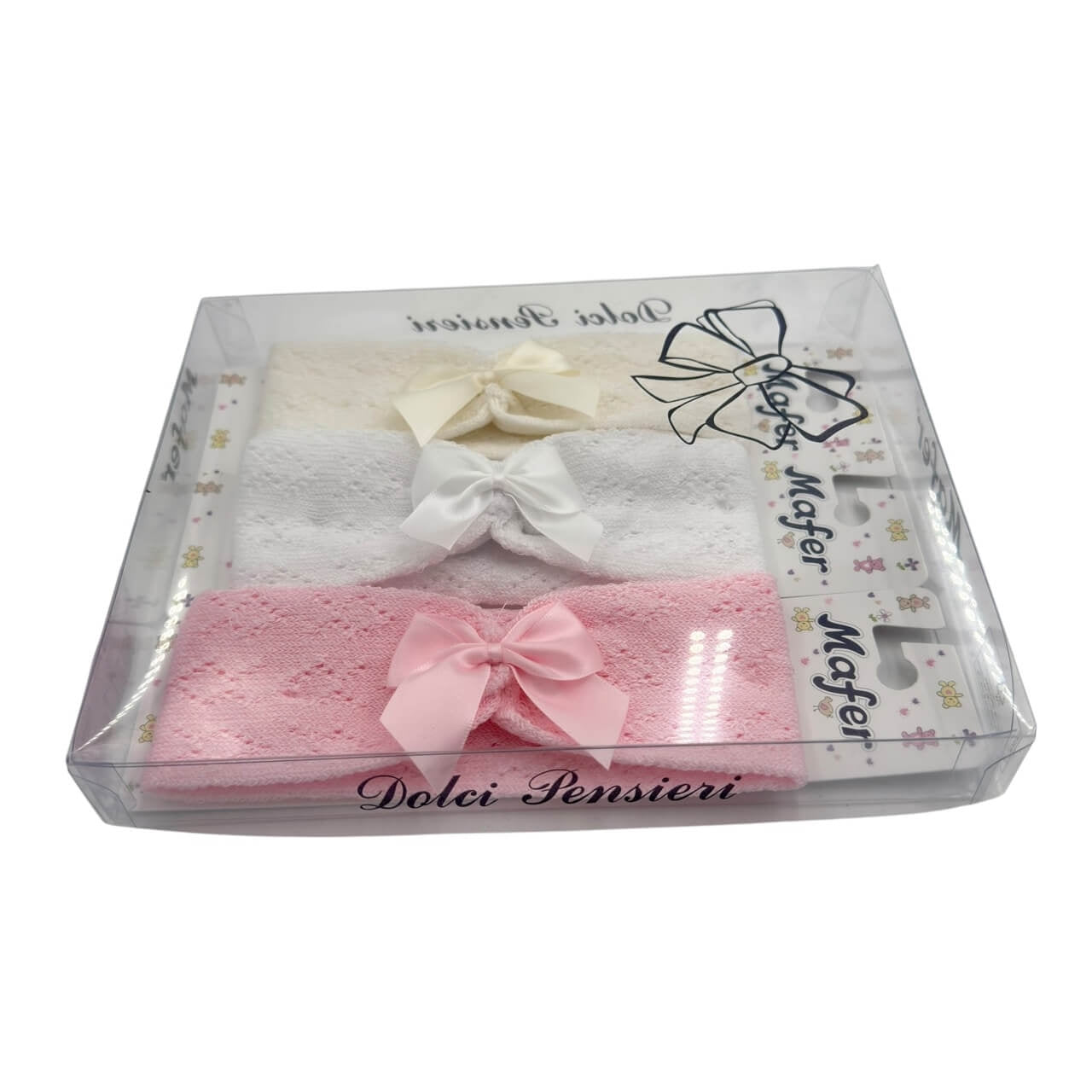 3 Fascie Neonata in cotone 0/12 Mesi