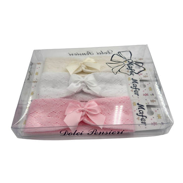 3 Fascie Neonata in cotone 0/12 Mesi