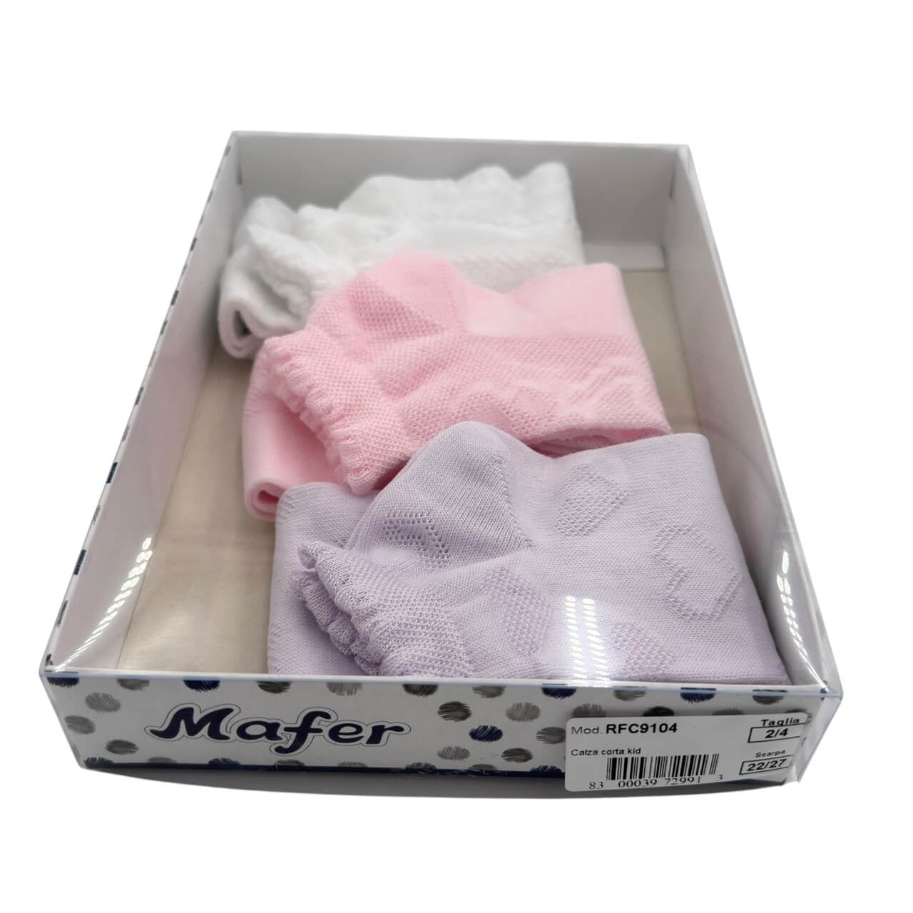 6 Paar Mafer Baby-Socken aus Baumwolle