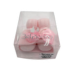 Set Scarpine + Fascia Neonata in Cotone/Filo