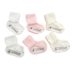 6 Baumwollsocken für Neugeborene