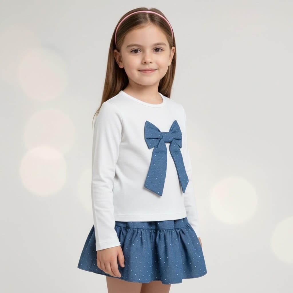 Baby-Mädchen-Outfit aus Baumwolle