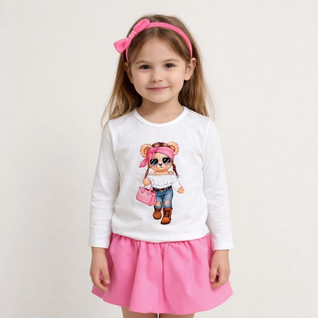 Baby-Mädchen-Outfit aus Baumwolle