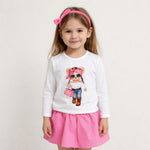 Baby-Mädchen-Outfit aus Baumwolle