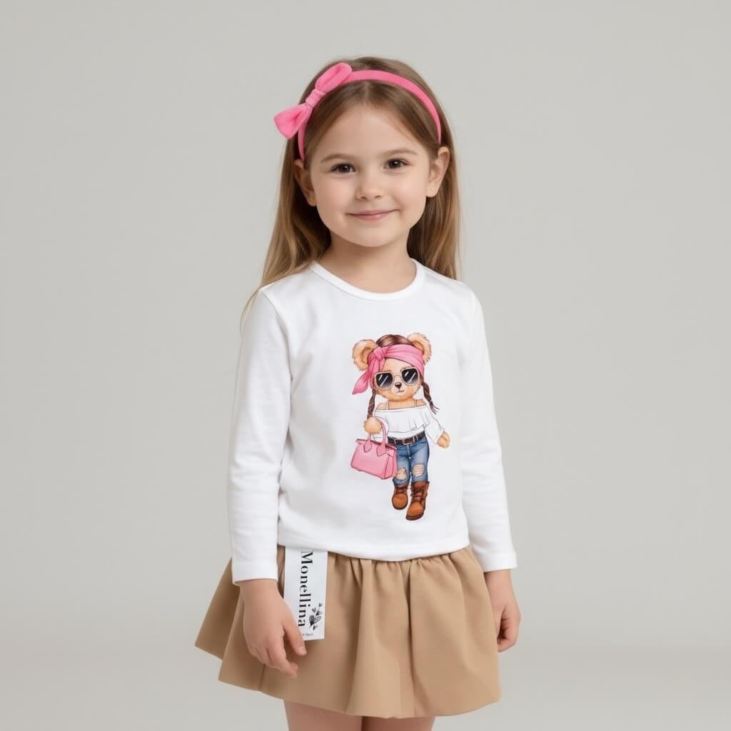 Baby-Mädchen-Outfit aus Baumwolle