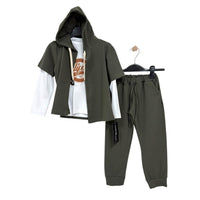 Completo 3 pezzi Bimbo cotone