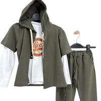 Completo 3 pezzi Bimbo cotone