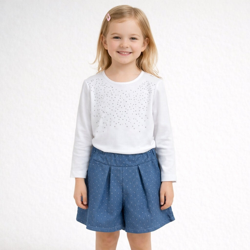Baby-Mädchen-Outfit aus Baumwolle