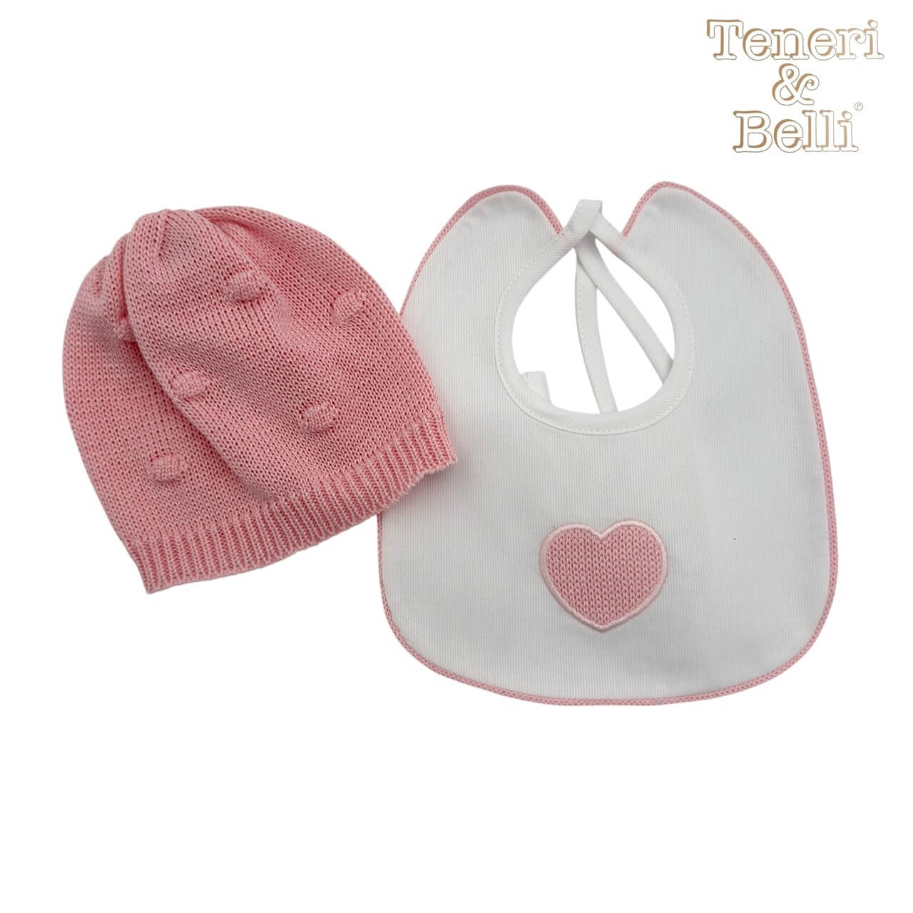 Set Cappello + Bavetta in Filo/Cotone - Teneri e Belli