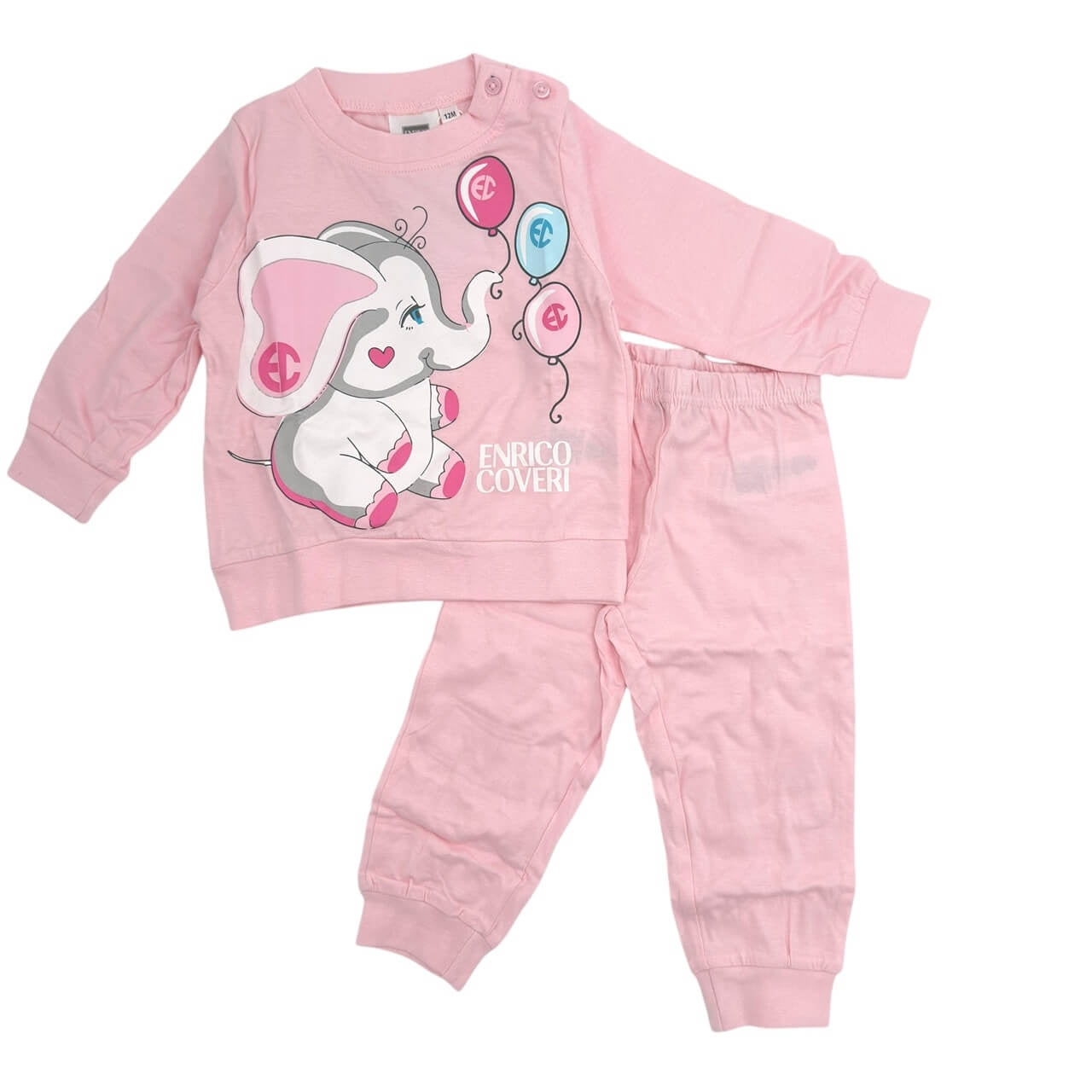 Schlafanzug Baby Mädchen Baumwolle - Enrico Coveri