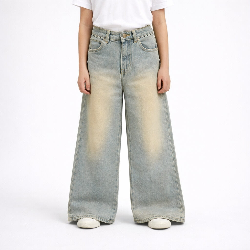 Mädchen-Baggy-Jeans
