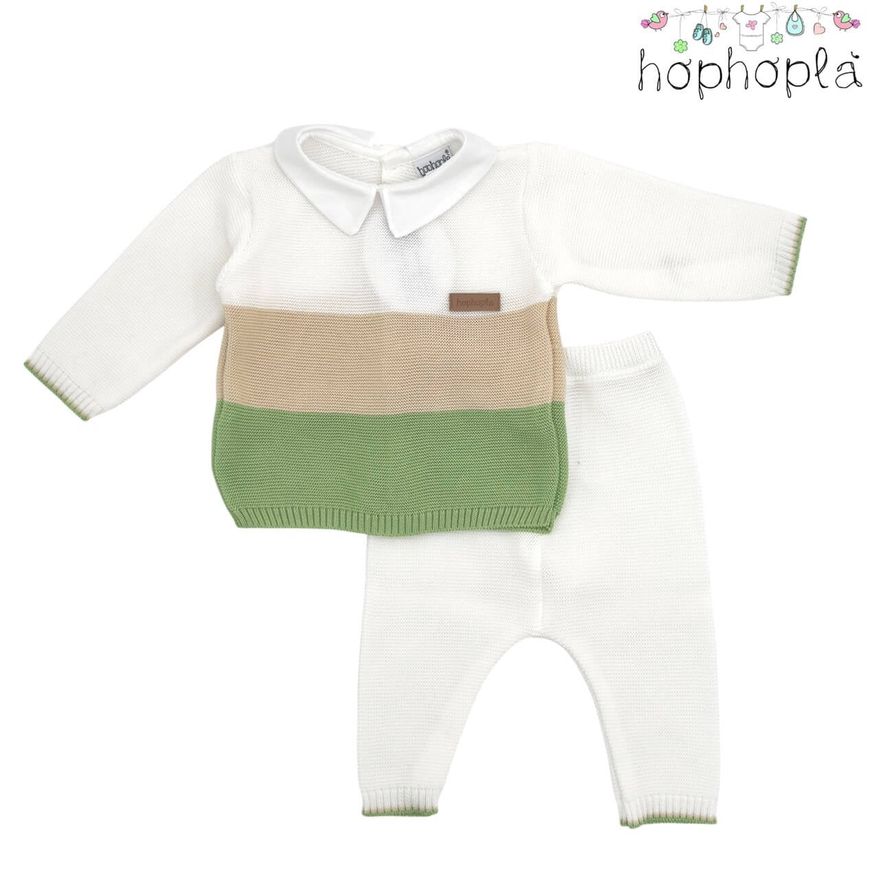 HopHoplà Strampler aus Gianluca-Garn