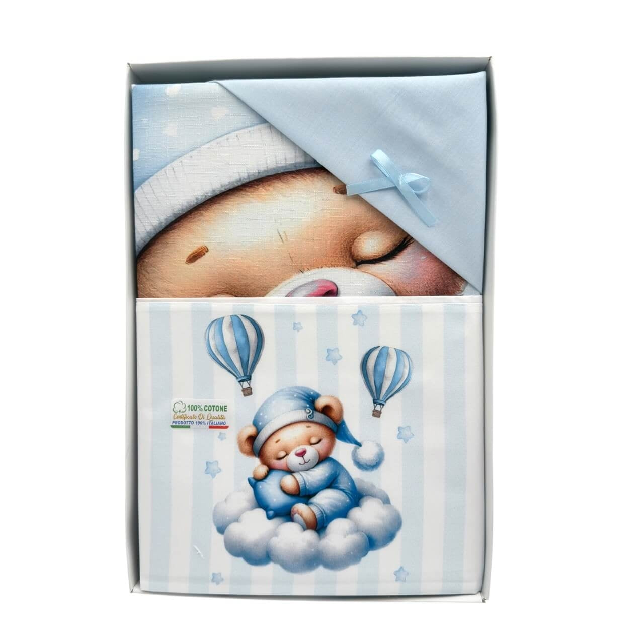Komplette Bettwäsche + Baumwolldecke für Kinderwagen