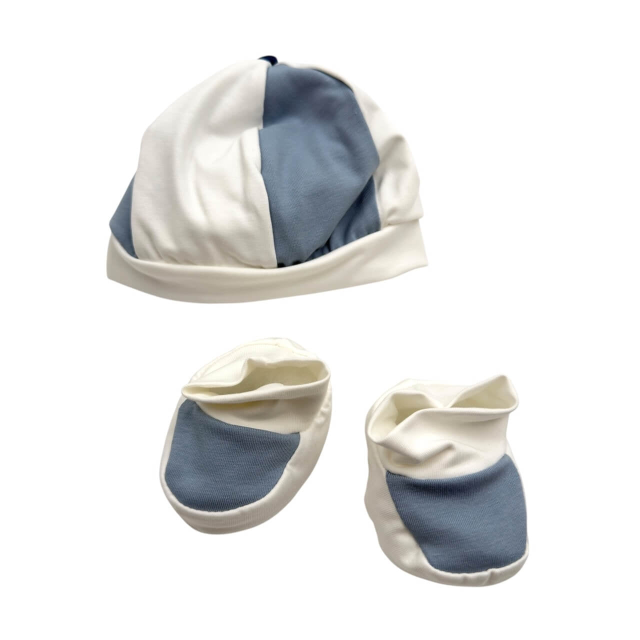 Set Mütze + Schuhe aus Baumwolle HopHoplà Leinen