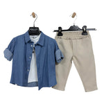 Completo 3 Pezzi Cotone neonato - Jhon Fit