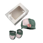 Set Mütze + Schuhe aus Baumwolle HopHoplà Olivia